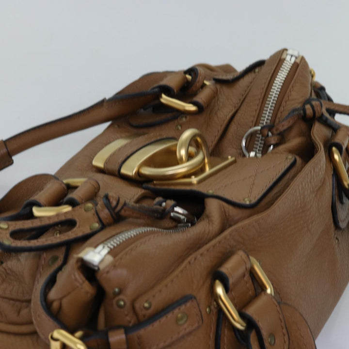 Chloe Paddington Hand Bag Leather Brown mr201