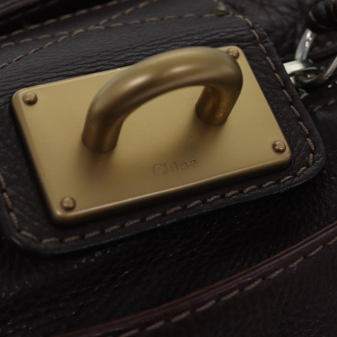 Chloe Paddington Hand Bag Leather Brown mr203