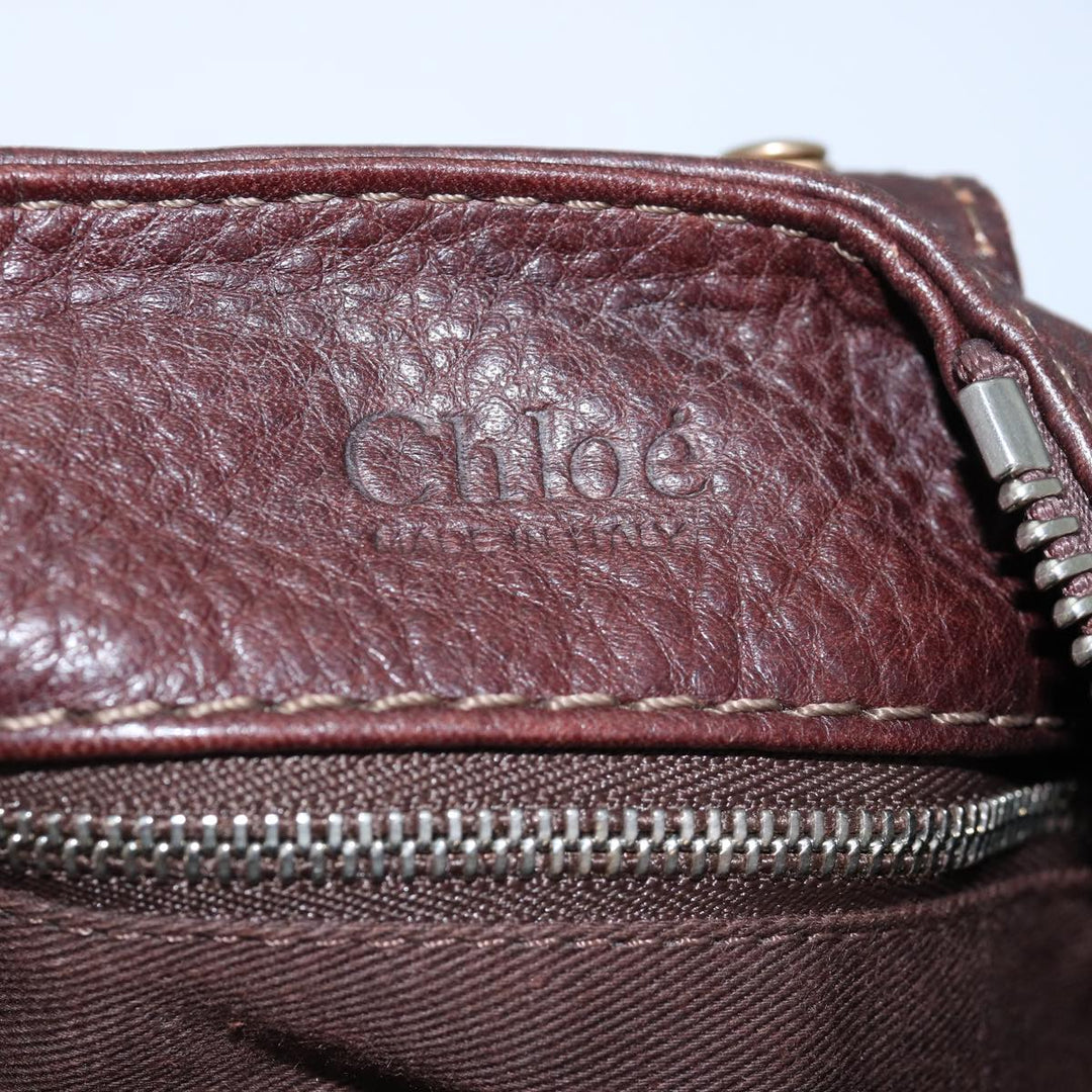 Chloe Paddington Hand Bag Leather Brown mr203