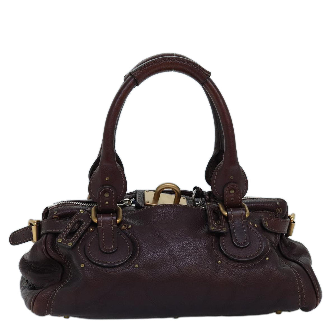 Chloe Paddington Hand Bag Leather Brown mr203