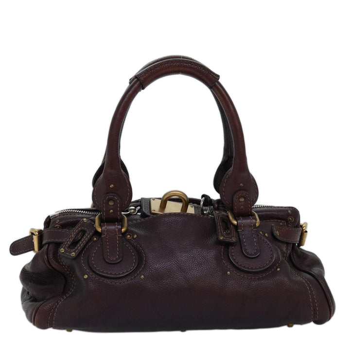 Chloe Paddington Hand Bag Leather Brown mr203