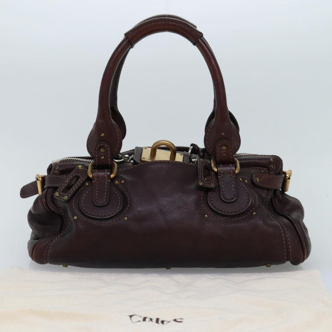 Chloe Paddington Hand Bag Leather Brown mr203