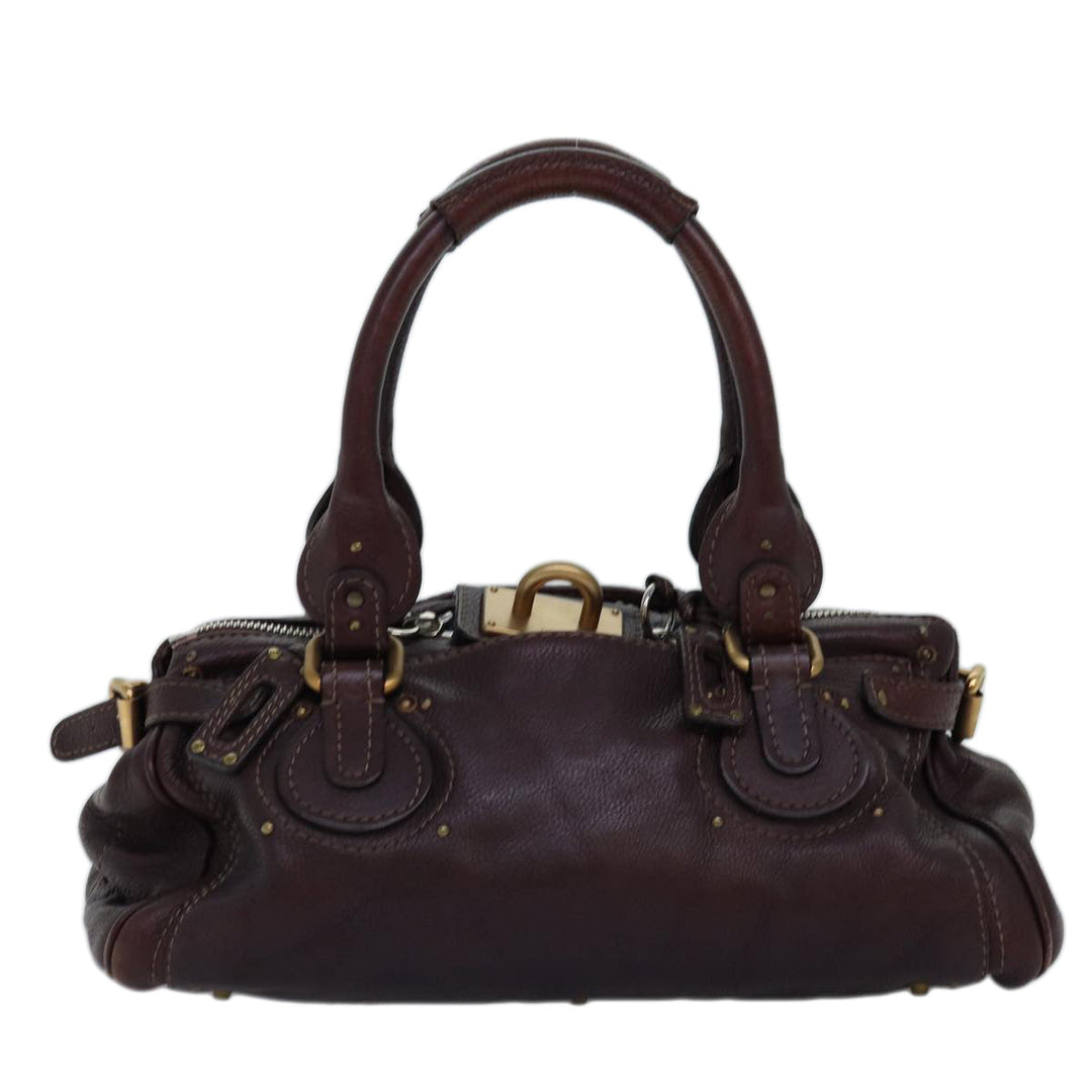 Chloe Paddington Hand Bag Leather Brown mr203