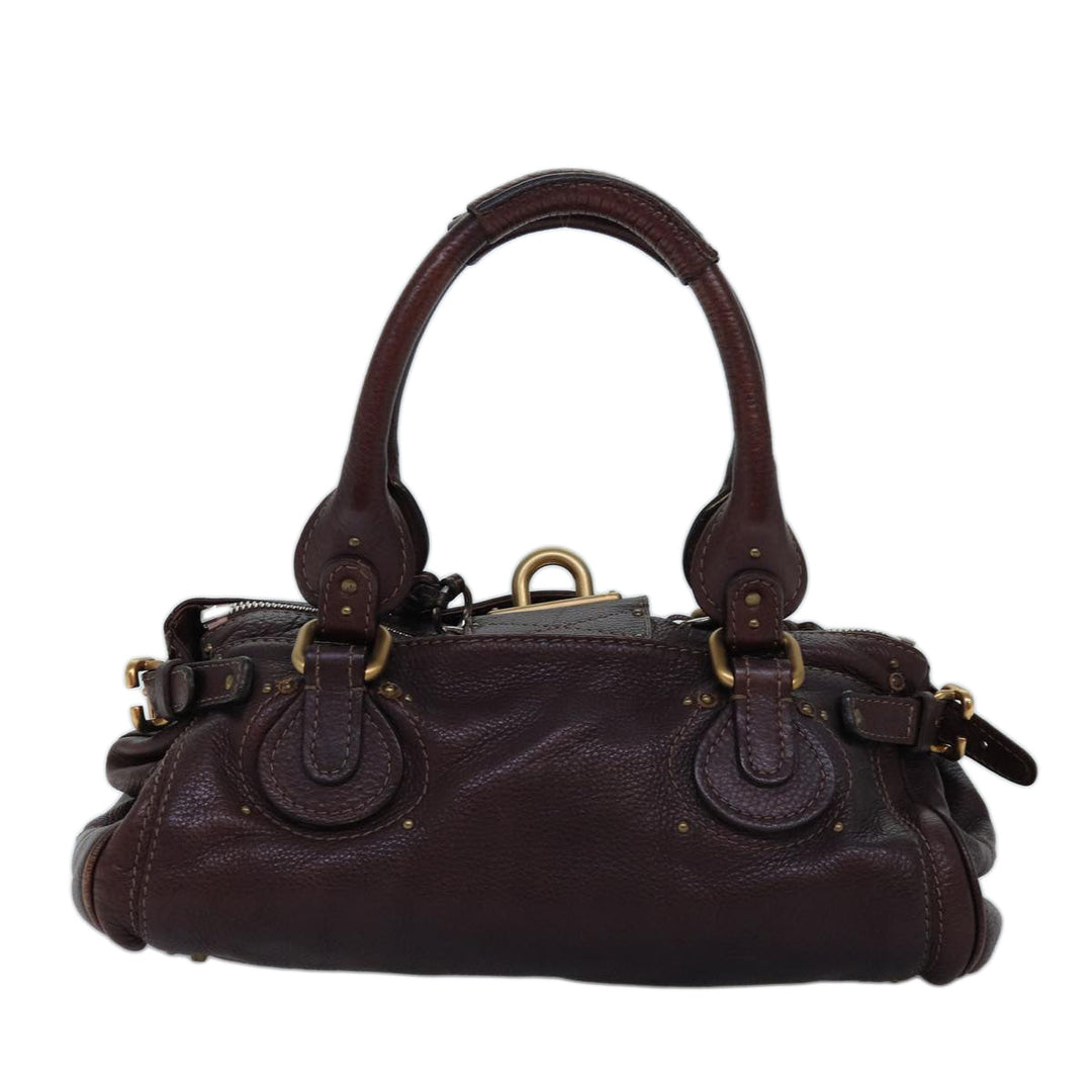 Chloe Paddington Hand Bag Leather Brown mr203