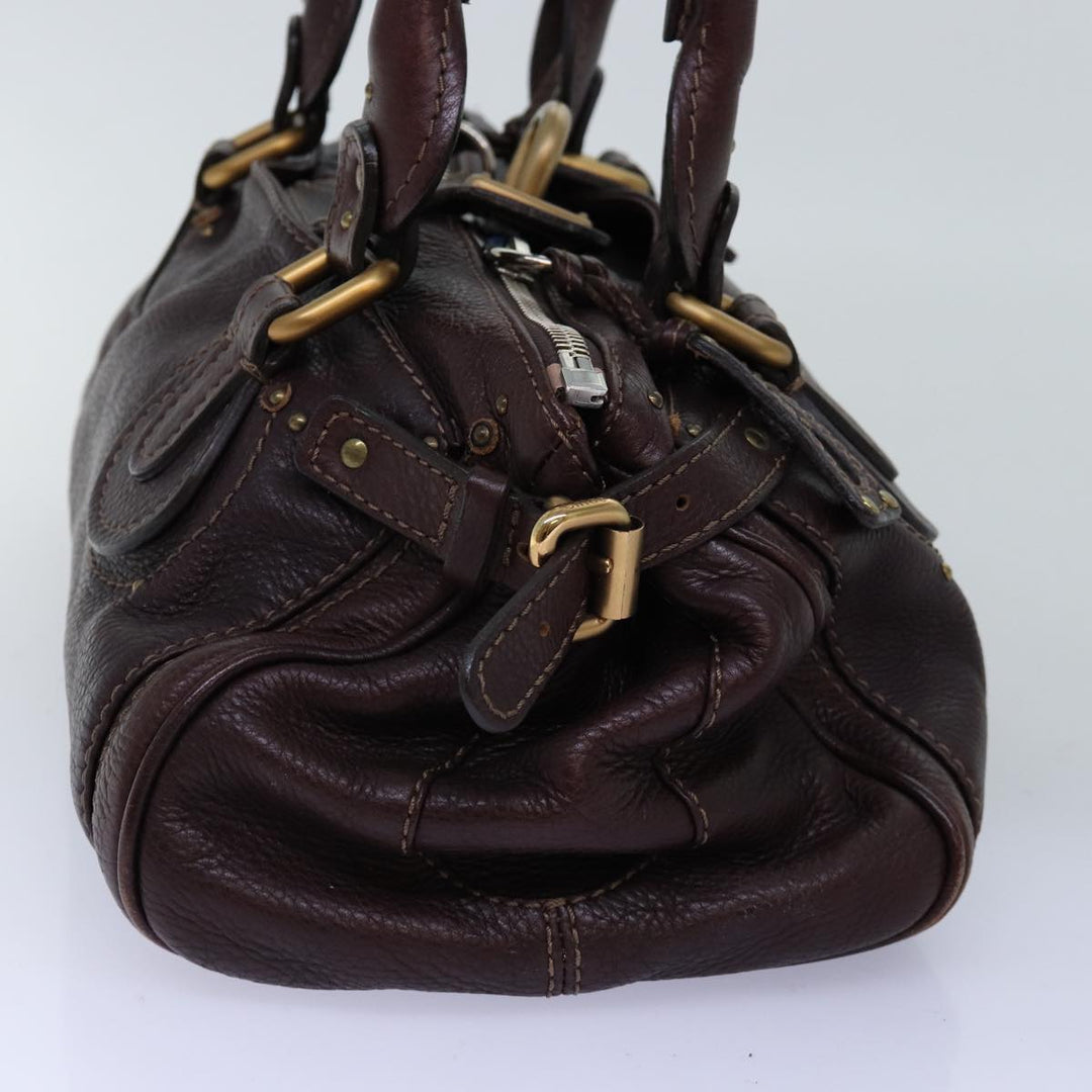 Chloe Paddington Hand Bag Leather Brown mr203