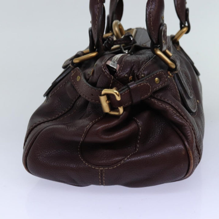 Chloe Paddington Hand Bag Leather Brown mr203