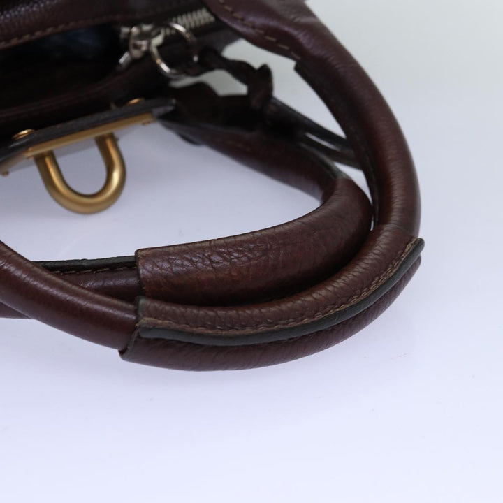 Chloe Paddington Hand Bag Leather Brown mr203