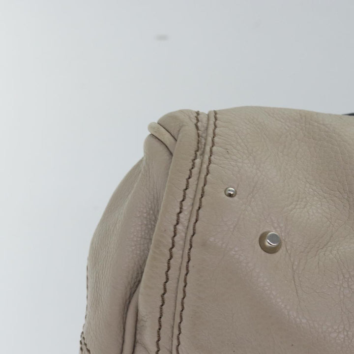 Chloe Paddington Hand Bag Leather Ivory mr225