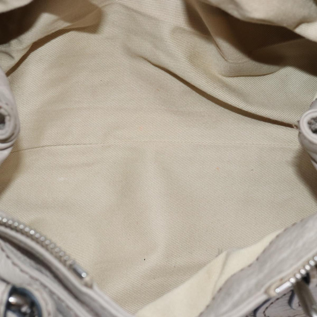 Chloe Paddington Hand Bag Leather Ivory mr225