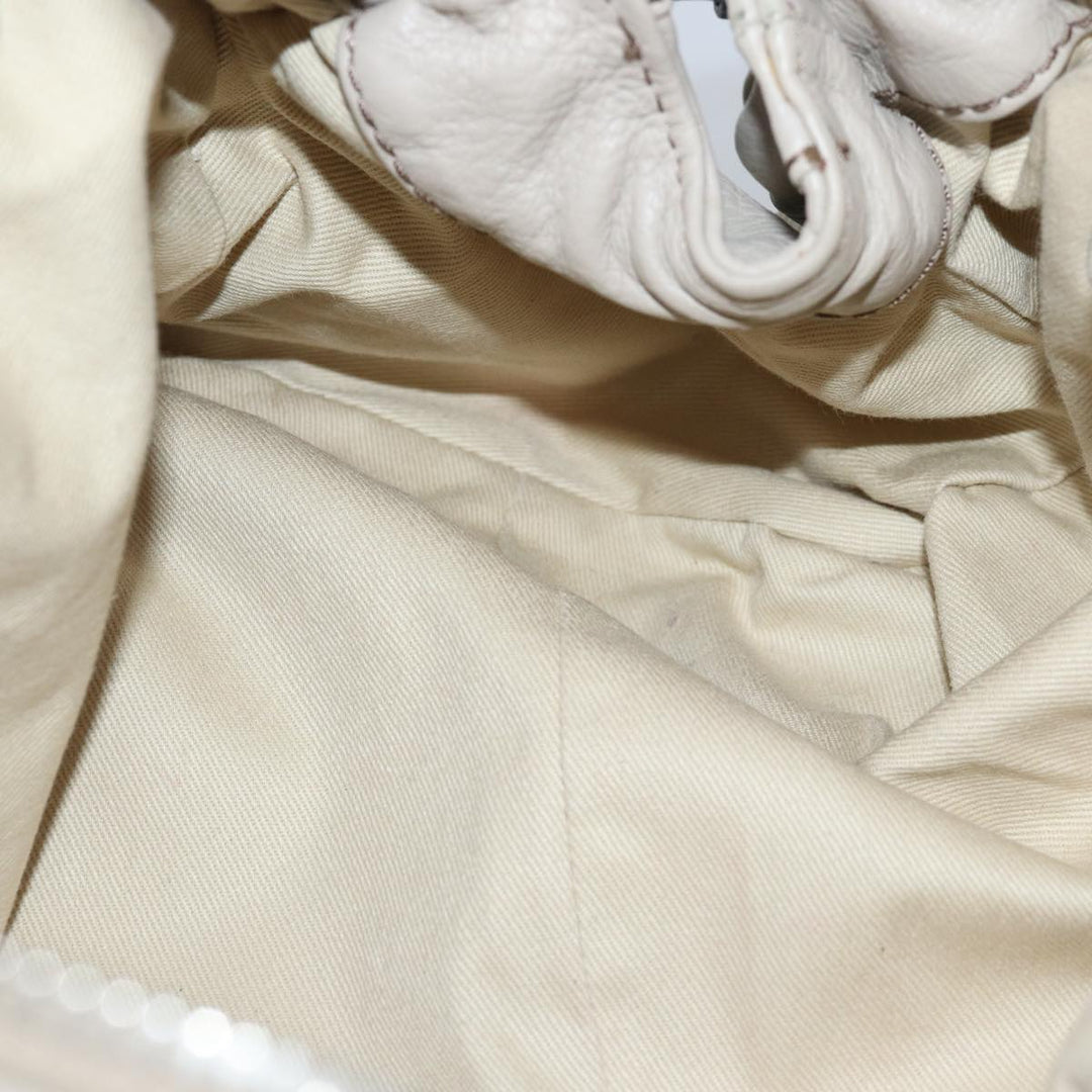 Chloe Paddington Hand Bag Leather Ivory mr225