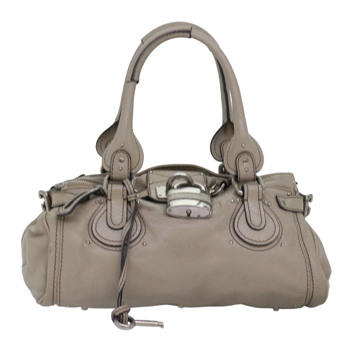 Chloe Paddington Hand Bag Leather Ivory mr225