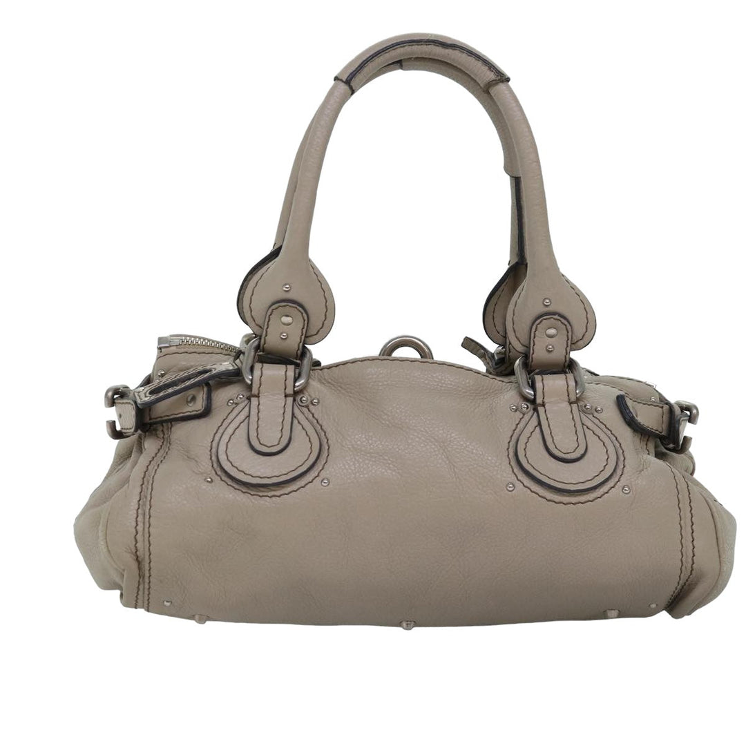 Chloe Paddington Hand Bag Leather Ivory mr225