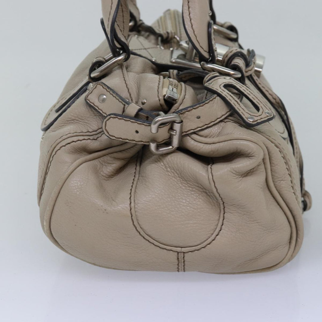Chloe Paddington Hand Bag Leather Ivory mr225