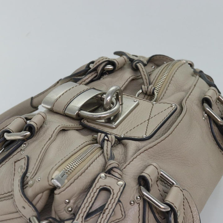 Chloe Paddington Hand Bag Leather Ivory mr225
