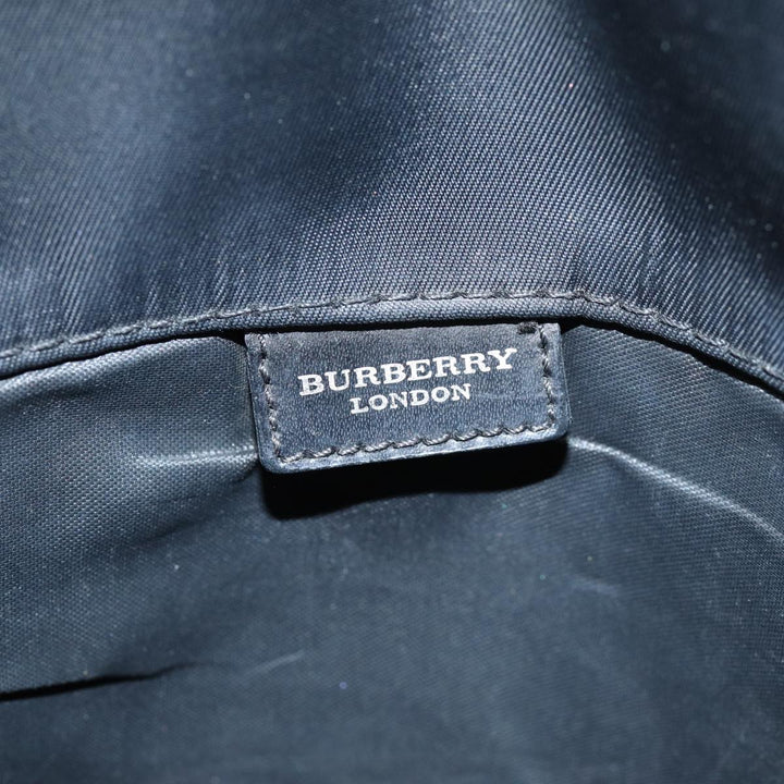 Burberry Nova Check Shoulder Bag Nylon Beige Black Auth mr272