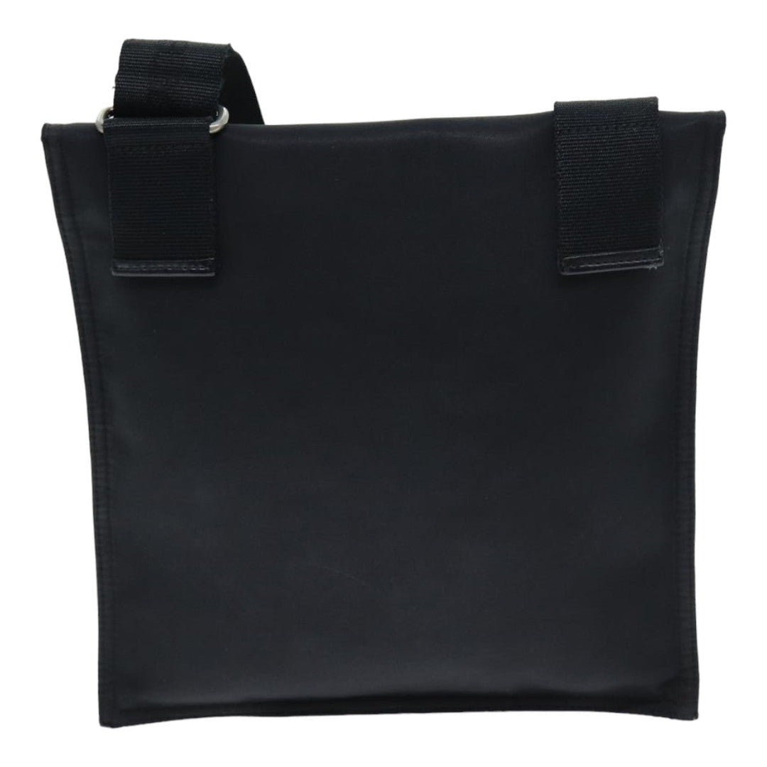 Burberry Nova Check Shoulder Bag Nylon Beige Black Auth mr272