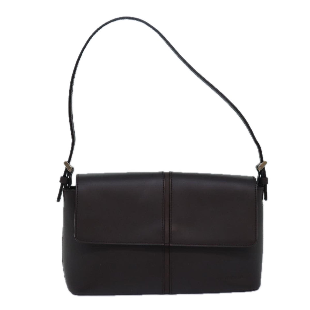 Burberry Shoulder Bag Leather Brown Auth mr277