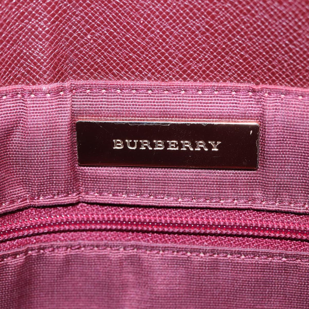 Burberry Nova Check Tote Bag Canvas Beige Auth mr278