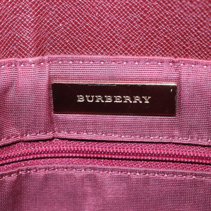 Burberry Nova Check Tote Bag Canvas Beige Auth mr278