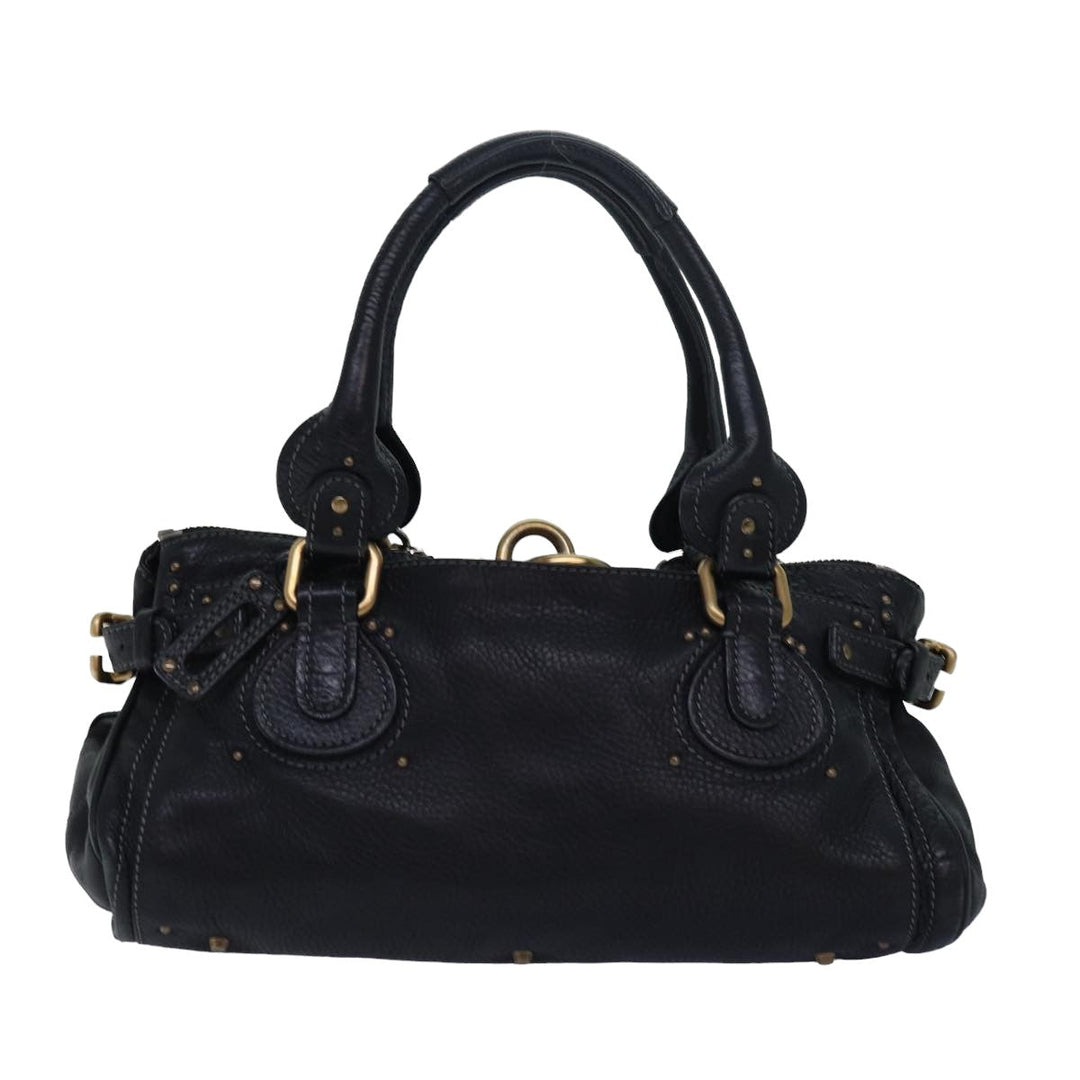 Chloe Paddington Hand Bag Leather Black mr299