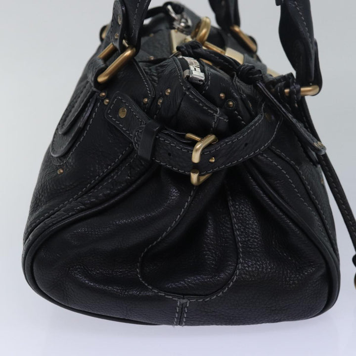 Chloe Paddington Hand Bag Leather Black mr299