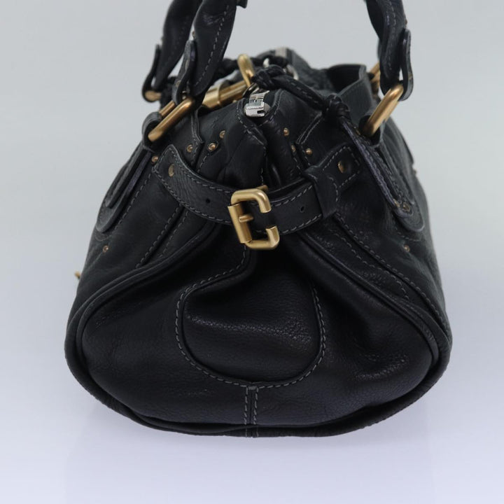Chloe Paddington Hand Bag Leather Black mr299