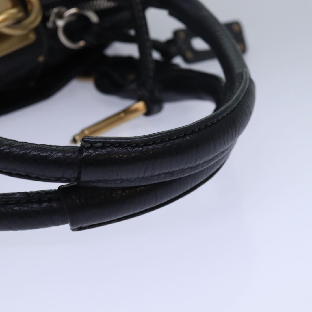 Chloe Paddington Hand Bag Leather Black mr299