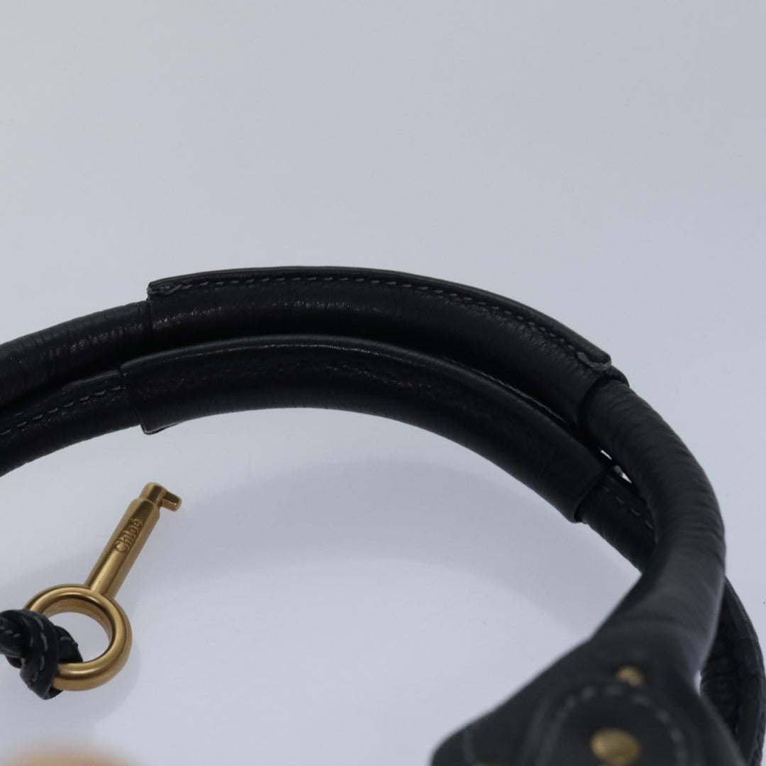 Chloe Paddington Hand Bag Leather Black mr299