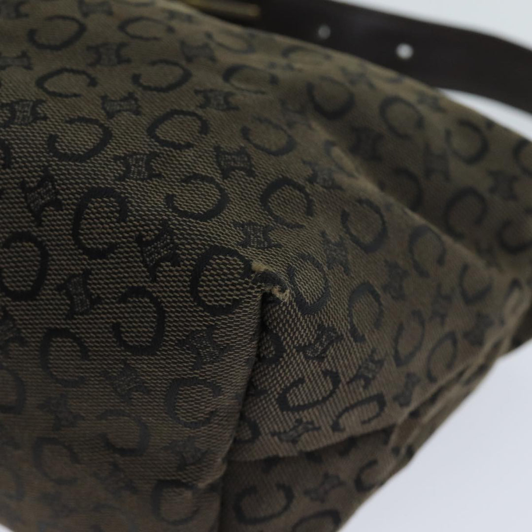 Celine C Macadam Canvas Shoulder Bag Brown Auth mr301