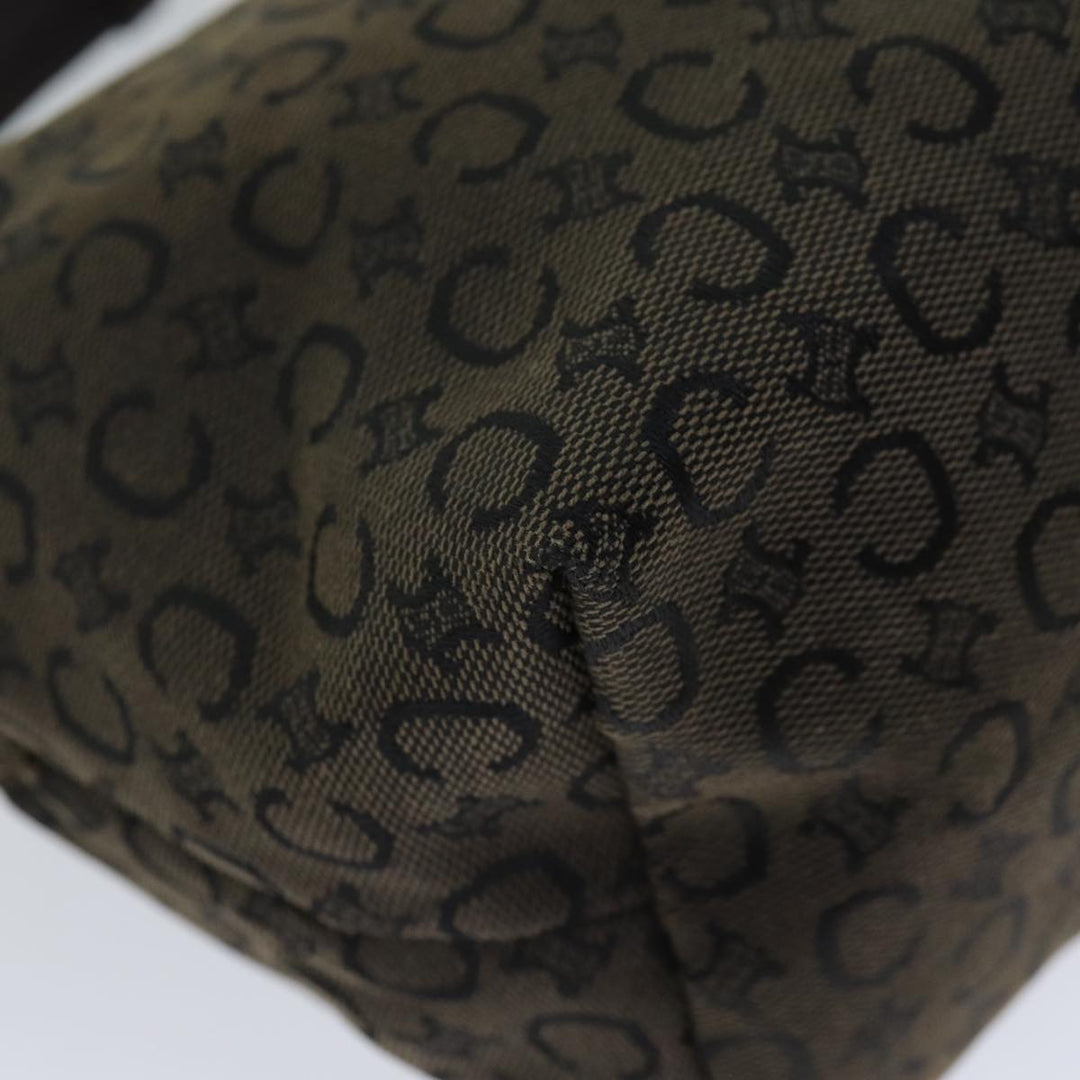 Celine C Macadam Canvas Shoulder Bag Brown Auth mr301