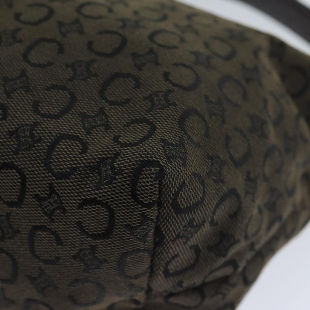 Celine C Macadam Canvas Shoulder Bag Brown Auth mr301