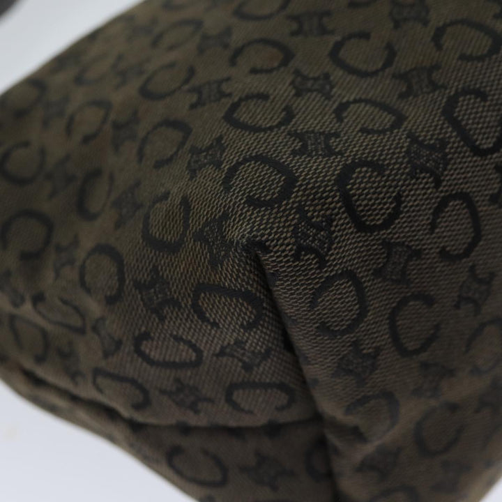 Celine C Macadam Canvas Shoulder Bag Brown Auth mr301