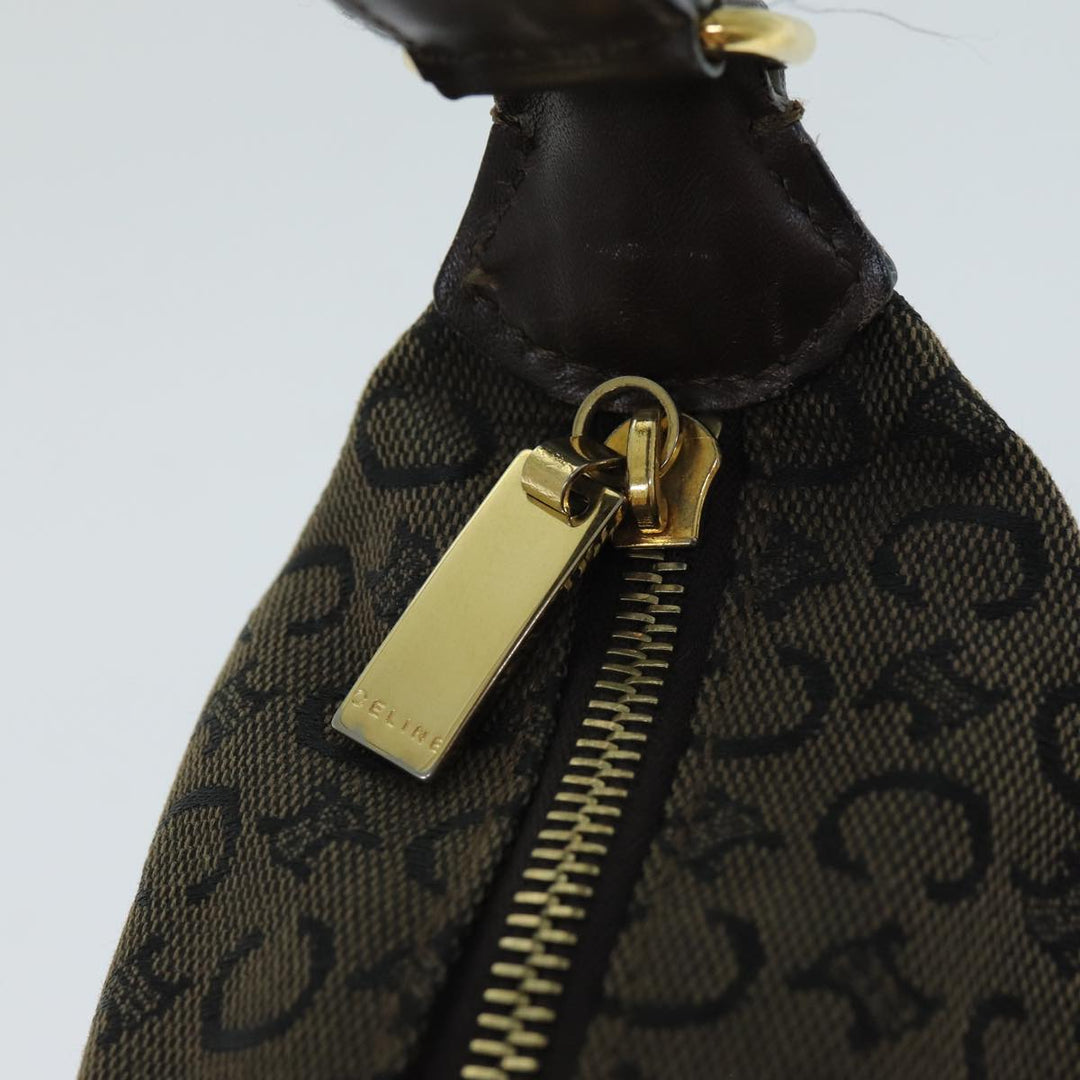 Celine C Macadam Canvas Shoulder Bag Brown Auth mr301