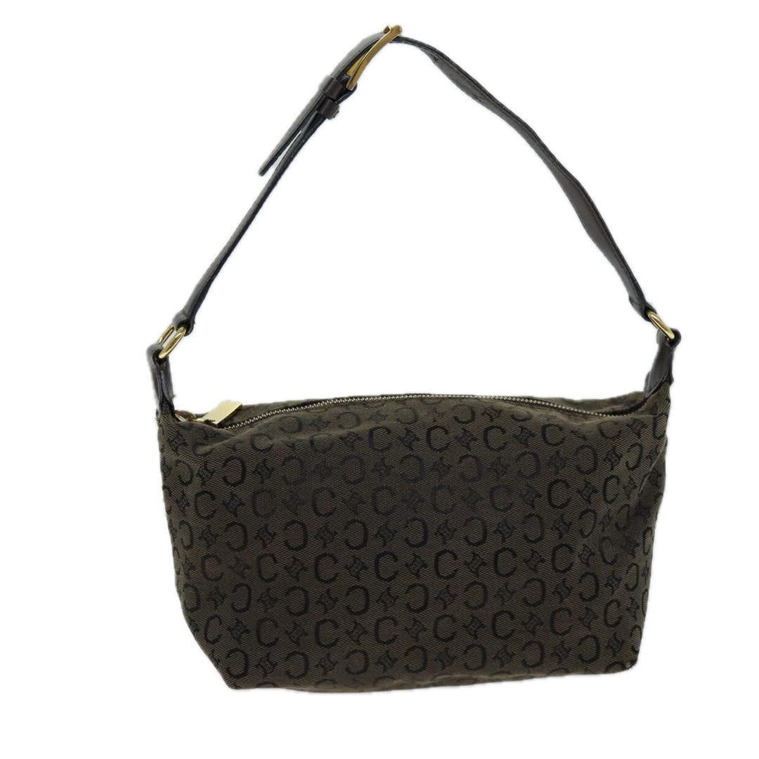Celine C Macadam Canvas Shoulder Bag Brown Auth mr301
