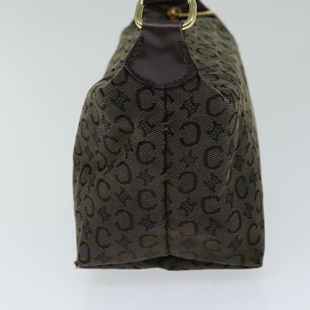 Celine C Macadam Canvas Shoulder Bag Brown Auth mr301
