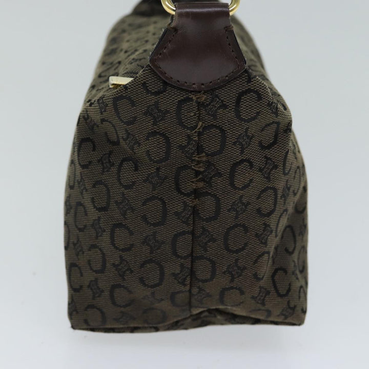Celine C Macadam Canvas Shoulder Bag Brown Auth mr301