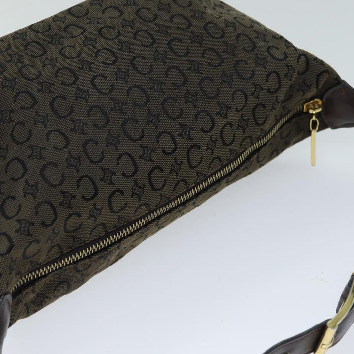 Celine C Macadam Canvas Shoulder Bag Brown Auth mr301