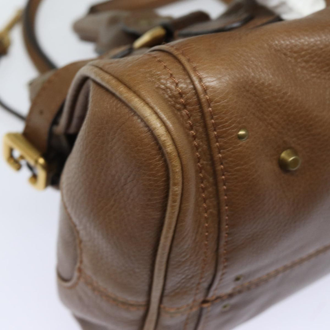 Chloe Paddington Hand Bag Leather Brown mr394