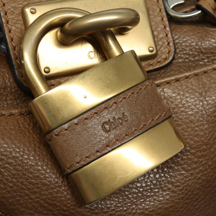 Chloe Paddington Hand Bag Leather Brown mr394