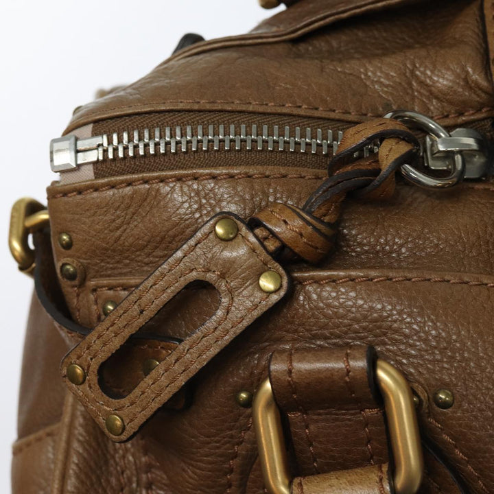 Chloe Paddington Hand Bag Leather Brown mr394