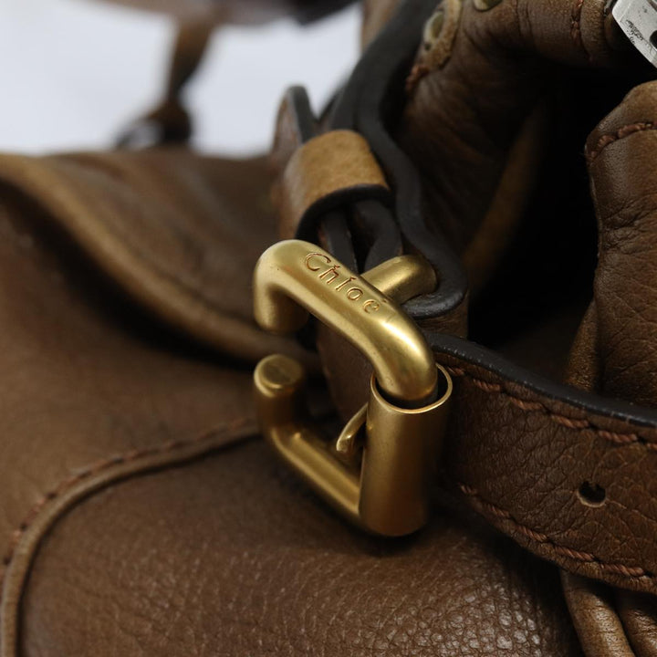 Chloe Paddington Hand Bag Leather Brown mr394