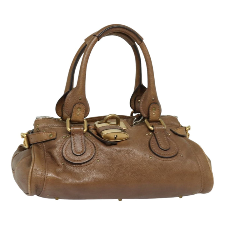 Chloe Paddington Hand Bag Leather Brown mr394