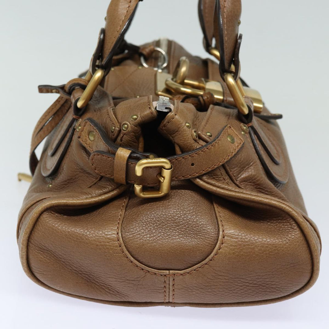 Chloe Paddington Hand Bag Leather Brown mr394
