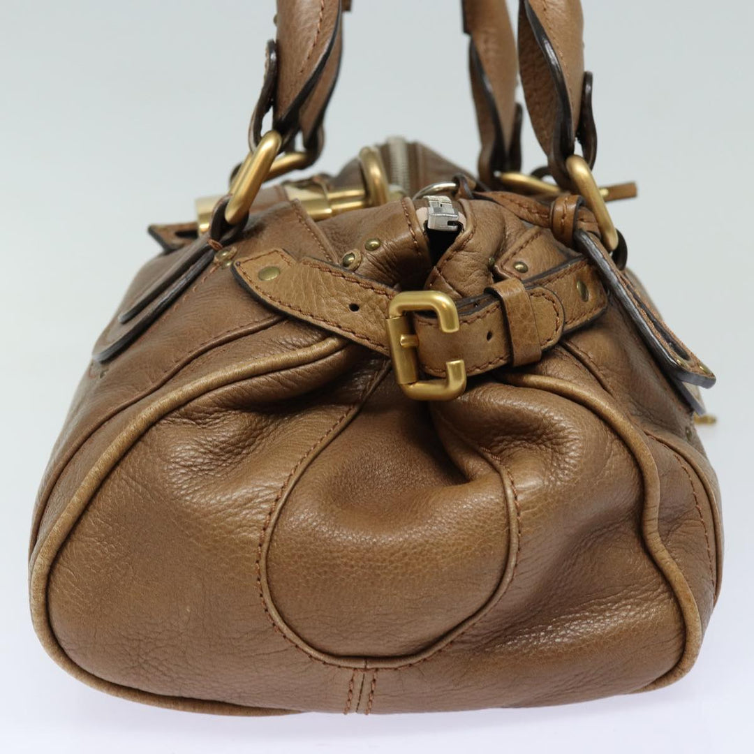 Chloe Paddington Hand Bag Leather Brown mr394