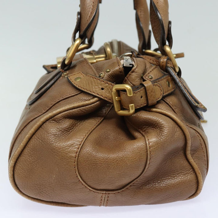 Chloe Paddington Hand Bag Leather Brown mr394