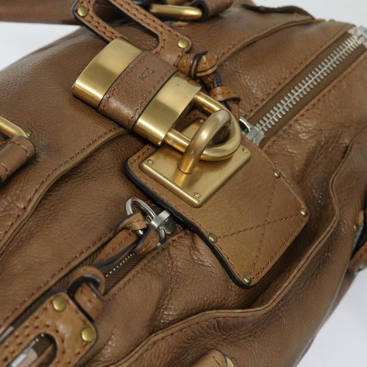 Chloe Paddington Hand Bag Leather Brown mr394