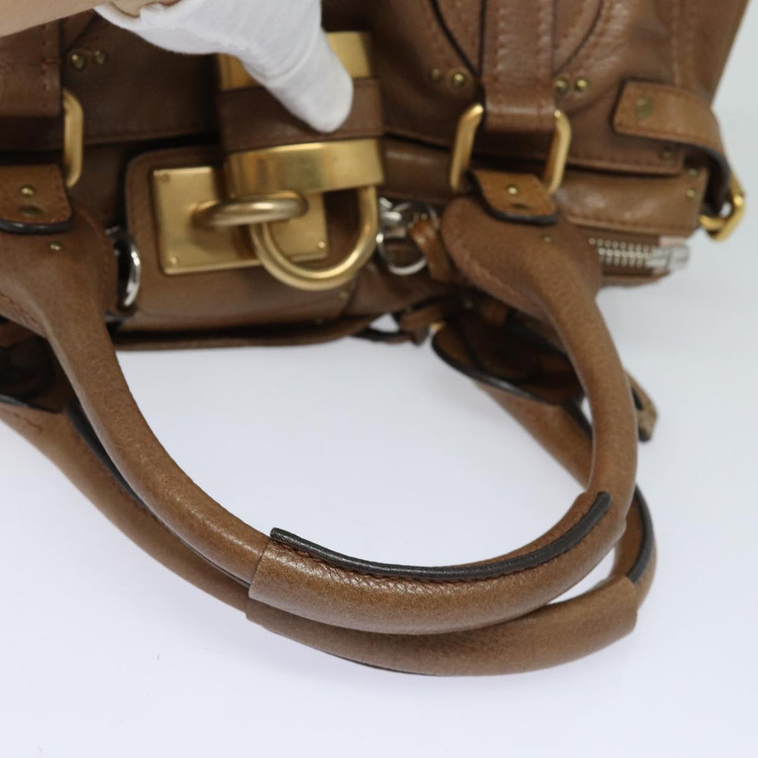 Chloe Paddington Hand Bag Leather Brown mr394