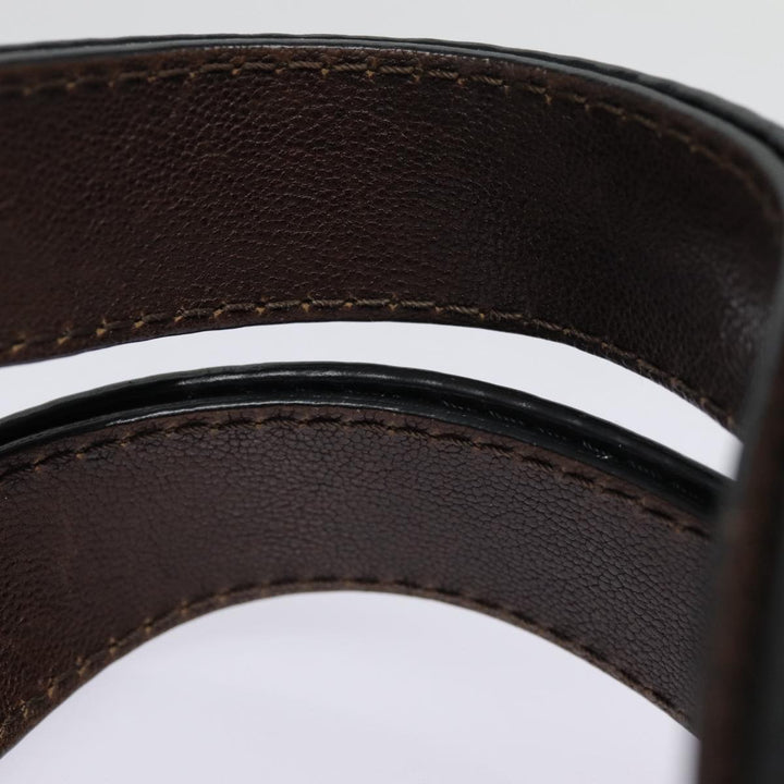 Chloe Kerala Horse Hand Bag Leather Black Gold mr416
