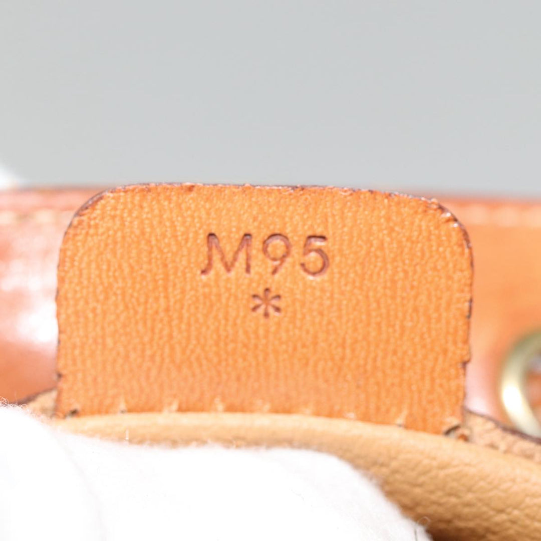 Celine Macadam Canvas Shoulder Bag PVC Leather Brown Gold Auth mr436