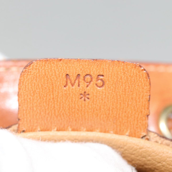 Celine Macadam Canvas Shoulder Bag PVC Leather Brown Gold Auth mr436